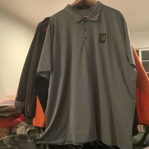 MLS lafc Western Conference Solid Pique Short-Sleeve Polo Shirt size xxxl 3xl